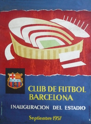 Cartell Inauguració Camp Nou, 24-09-1957