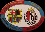 Pin #1 de la  final de la Recopa d'Europa de la temporada 1982. Camp Nou, Standard de Lieja - FC Barcelona