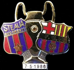 Pin #4 Final de la Copa de Europa 1986, la final de Sevilla, FC Barcelona vs Steaua de Bucarest