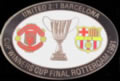 Badge/Pin #3 Final Recopa Europa 1991, Rotterdam, Barça vs Manchester United