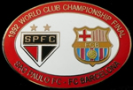 Pin #6 de la Final Intercontinental, Toyota Cup de l'any 1992. Sao Paulo vs FC Barcelona