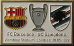 Pin #4 Champions League 1991-1992, Final de Wembley, Sampdoria vs. FC Barcelona