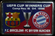 Pin #1 Barça - Bayern München, UEFA Cup Winners' Cup 1996
