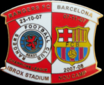Pin del Barça - Rangers, UEFA Champions League 2008